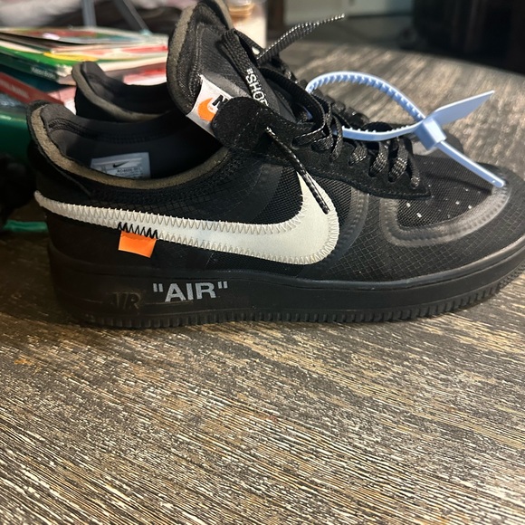 Black and White Off-White Nike Sneakers